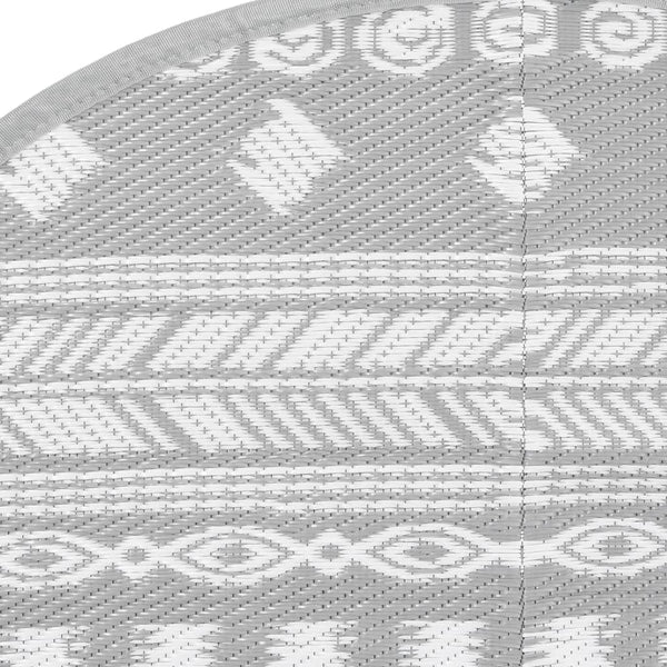 Outdoor-Teppich grau ARAKIL Ø120 cm PP