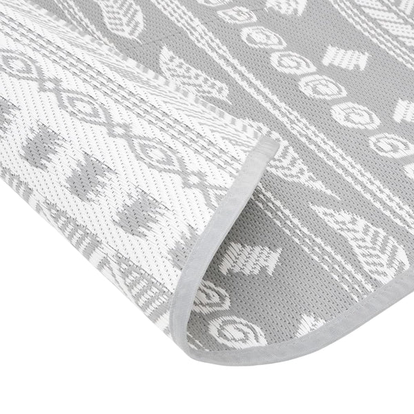 Outdoor-Teppich grau ARAKIL Ø120 cm PP