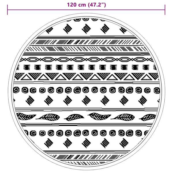 Outdoor-Teppich grau ARAKIL Ø120 cm PP