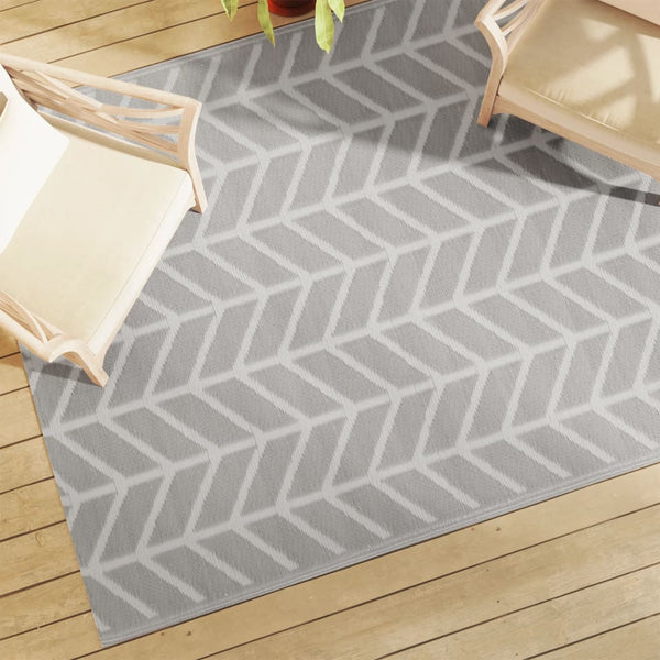 Grauer Outdoorteppich 160x230cm Marianovici (pp)