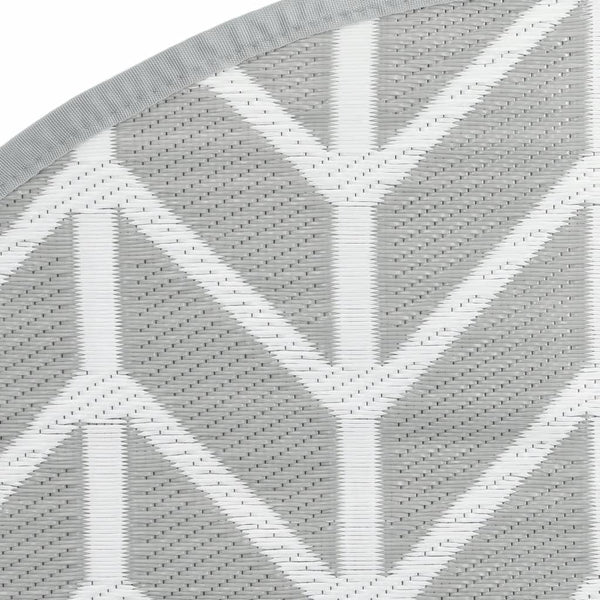 Grauer Outdoorteppich ARAKIL Ø120 cm PP