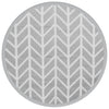 Ø160cm grauer Outdoorteppich Marianovici (pp)