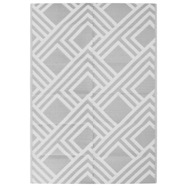 ARAKIL Outdoor-Teppich 140x200 cm Grau PP