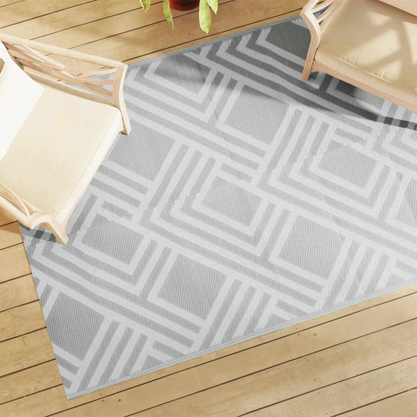 ARAKIL Outdoor-Teppich 140x200 cm Grau PP