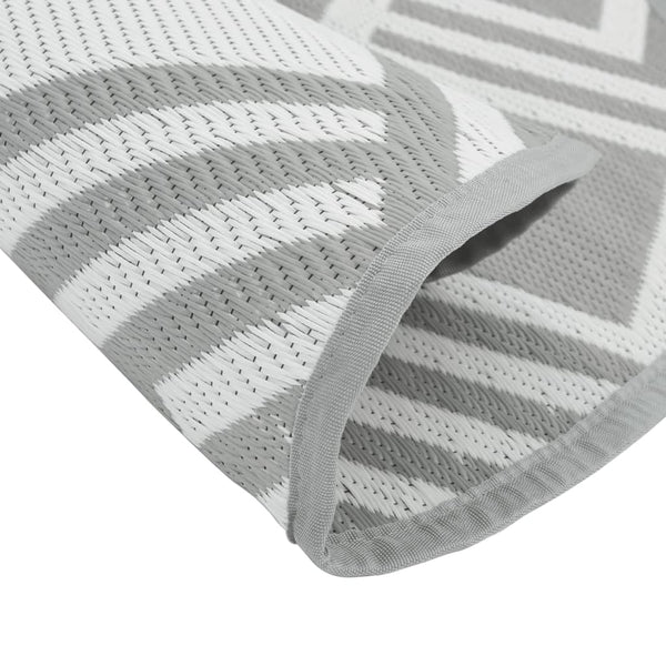 ARA KIL grau Ø120 cm PP Outdoor-Teppich