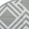 ARA KIL grau Ø120 cm PP Outdoor-Teppich