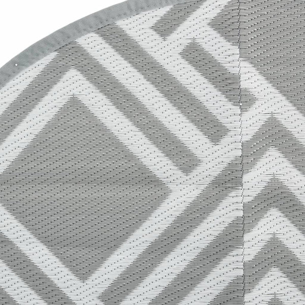 ARA KIL grau Ø120 cm PP Outdoor-Teppich