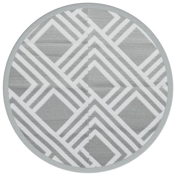 Graue Marianovici Outdoormatte Ø160cm (pp)