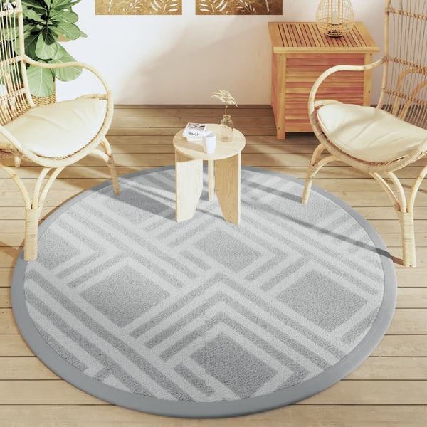 Graue Marianovici Outdoormatte Ø160cm (pp)