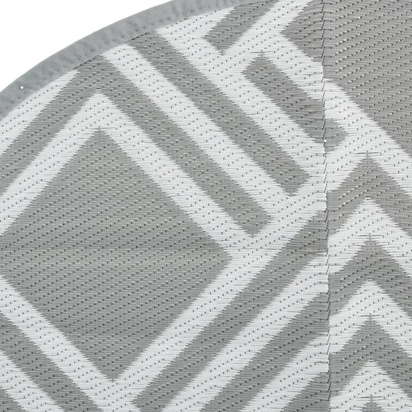 Graue Marianovici Outdoormatte Ø160cm (pp)