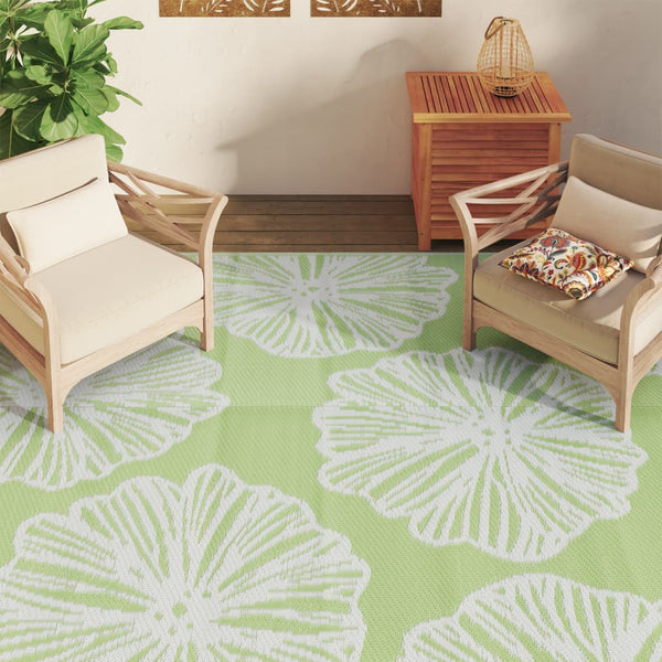 Marianovici grüner Outdoor-Teppich 190x290cm (PP)