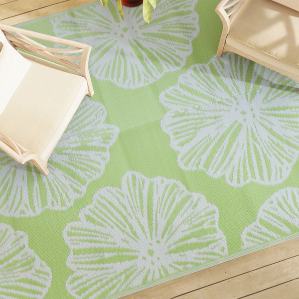 Marianovici grüner Outdoor-Teppich 190x290cm (PP)