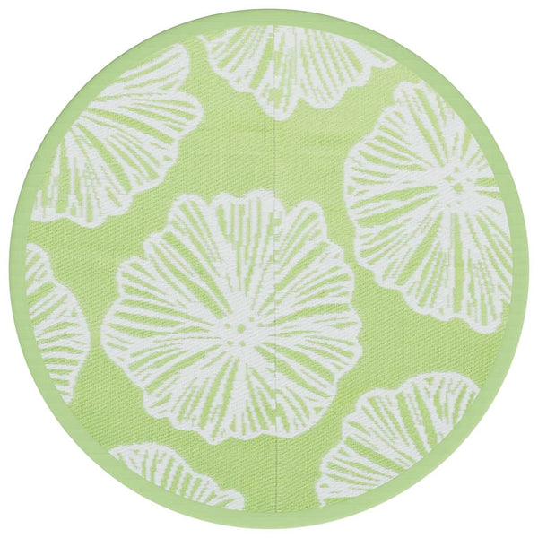 Ø120cm grüner Outdoorteppich Marianovici (pp)