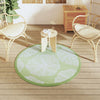 Ø120cm grüner Outdoorteppich Marianovici (pp)