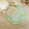 Ø120cm grüner Outdoorteppich Marianovici (pp)