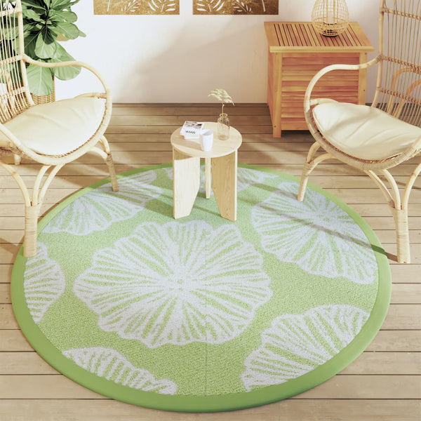 Grüner Outdoor-Teppich Marianovici Ø160cm (pp)