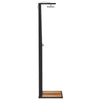 Schwarze Außendusche Davidson 50x55x224cm (Polyrattan und Akazienholz)
