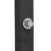 Schwarze Außendusche Davidson 50x55x224cm (Polyrattan und Akazienholz)