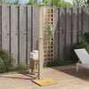 Beige Außendusche Davidson 50x55x224cm (Polyrattan und Akazienholz)