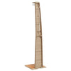 Beige Außendusche Obrejan 55x60x224cm (Polyrattan und Akazienholz)