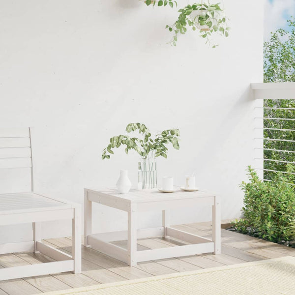 Weißer Outdoor-Hocker Gerivdehi (Kiefer)