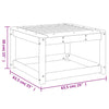 Weißer Outdoor-Hocker Gerivdehi (Kiefer)