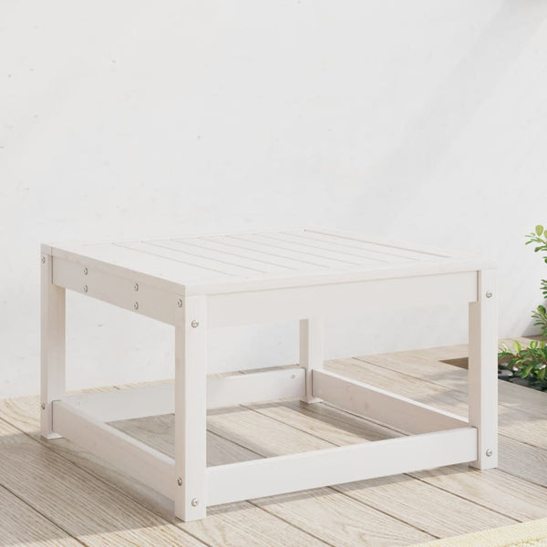 Weißer Outdoor-Hocker Gerivdehi (Kiefer)