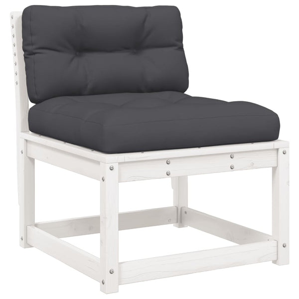 Weißes Gartensofa mit Kissen Nedelka (Kiefer)