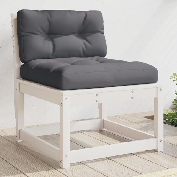 Weißes Gartensofa mit Kissen Nedelka (Kiefer)