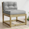 Gartensofa Nedelka (Kissen, kesseldruckimprägniertes Kiefernholz)