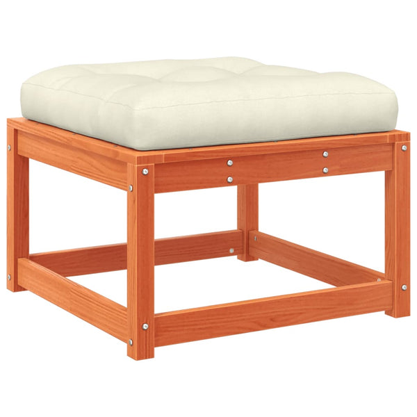 Wacholderholz-Hocker mit Kissen Gerivdehi (Kiefer)