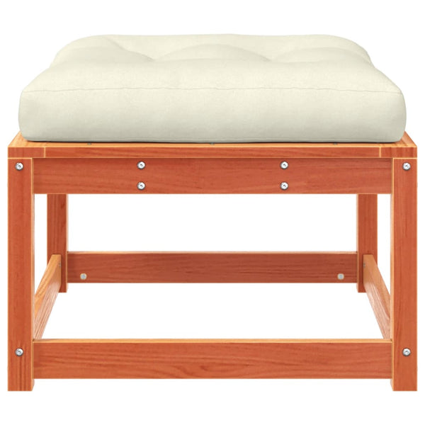 Wacholderholz-Hocker mit Kissen Gerivdehi (Kiefer)