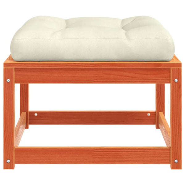 Wacholderholz-Hocker mit Kissen Gerivdehi (Kiefer)