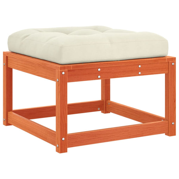 Wacholderholz-Hocker mit Kissen Gerivdehi (Kiefer)