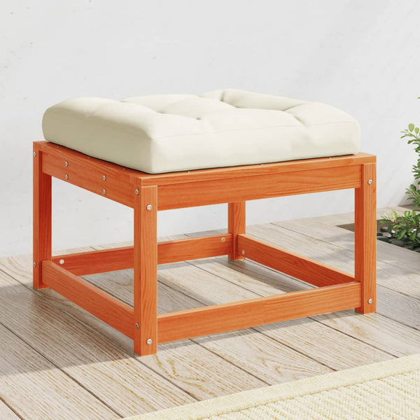 Wacholderholz-Hocker mit Kissen Gerivdehi (Kiefer)