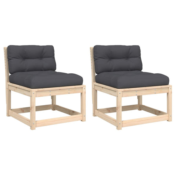 Gartensofas mit Kissen Nedelka (2er-Set Kiefer)