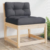Gartensofas mit Kissen Nedelka (2er-Set Kiefer)