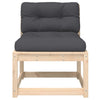 Gartensofas mit Kissen Nedelka (2er-Set Kiefer)