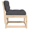 Gartensofas mit Kissen Nedelka (2er-Set Kiefer)