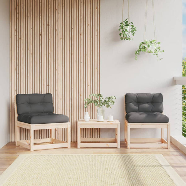 Gartensofas mit Kissen Nedelka (2er-Set Kiefer)