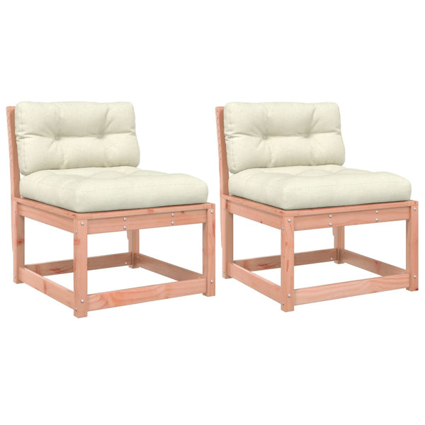 Gartencouch Eckelemente mit Kissen Nedelka (2 St. Douglasie)