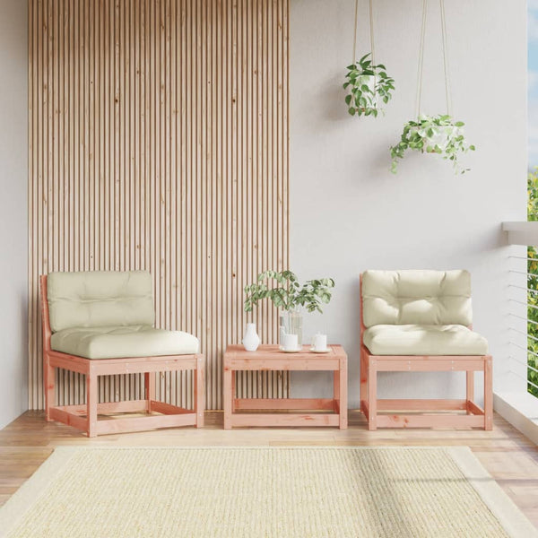 Gartencouch Eckelemente mit Kissen Nedelka (2 St. Douglasie)