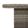 Grauer Gartentisch Piman 80x80x71cm (Polyrattan und Akazienholz)