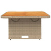 Beiger Gartentisch Piman 80x80x71cm (Polyrattan und Akazienholz)