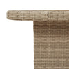 Beiger Gartentisch Piman 110x110x71cm (Polyrattan und Akazienholz)