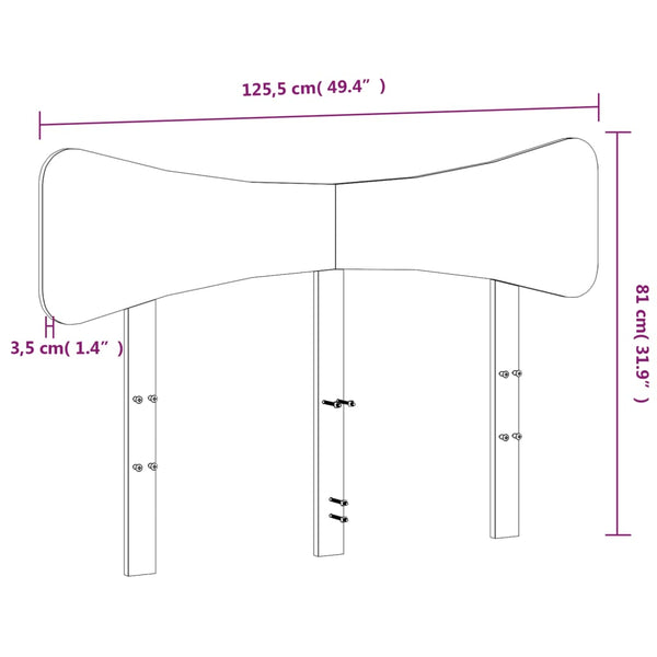 Kopfteil Parapon 120cm (Kiefer)