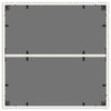 Weißer Gartentisch Cian 90x90x75cm (Polyrattan mit Glasplatte)