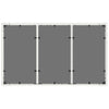 Weißer Gartentisch mit Glasplatte Marisela 150x90x75cm (Polyrattan)
