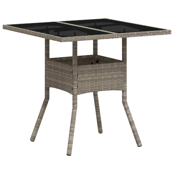 Grauer Gartentisch Actiunea 80x80x75cm (Polyrattan)