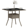 Grauer Gartentisch Actiunea 80x80x75cm (Polyrattan)